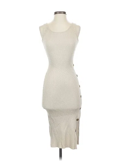 Pre-owned Hippie Rose Casual Dress In White