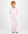 Hippie Rose Juniors' Chenille Wide-leg Knit Pants In Pink