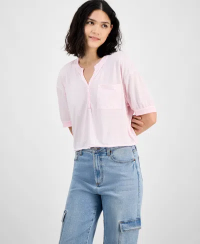 Hippie Rose Juniors' Henley Top
