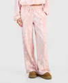 Hippie Rose Juniors' Polar Fleece High-rise Pants In Pink