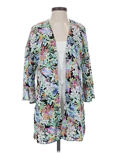 Pre-owned Hippie Rose Kimono In Teal
