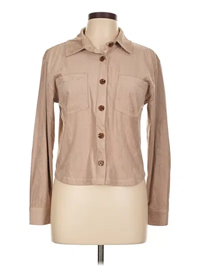 Pre-owned Hippie Rose Long Sleeve Blouse In Brown