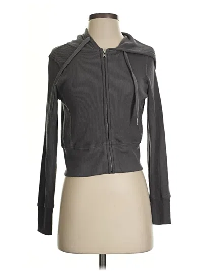 Pre-owned Hippie Rose Long Sleeve Top Gray Cowl Neck Tops