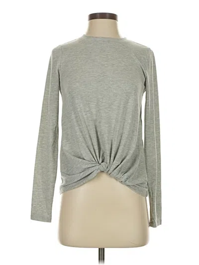 Hippie Rose Long Sleeve T-shirt In Gray