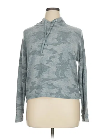 Pre-owned Hippie Rose Pullover Hoodie In Gray