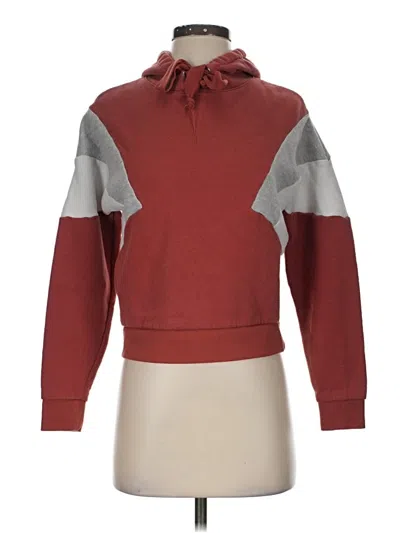 Pre-owned Hippie Rose Pullover Hoodie In Red