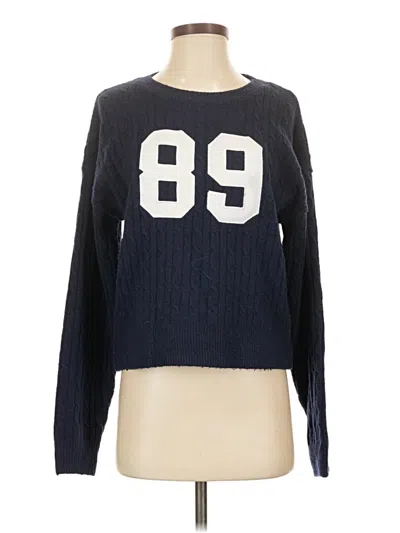 Pre-owned Hippie Rose Pullover Sweater In Blue