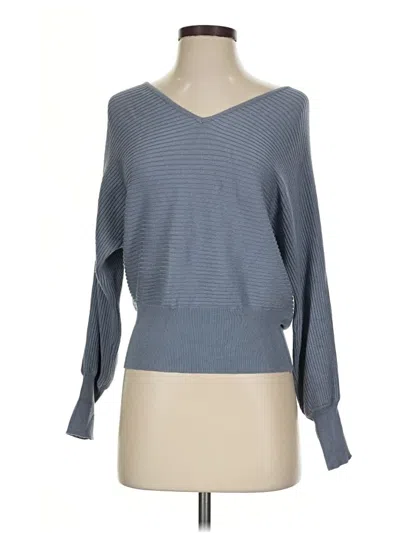 Pre-owned Hippie Rose Pullover Sweater In Blue