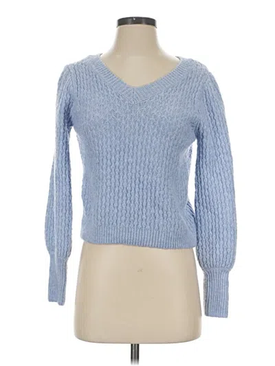 Pre-owned Hippie Rose Pullover Sweater In Blue