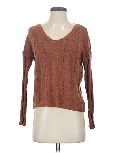 Pre-owned Hippie Rose Pullover Sweater In Brown