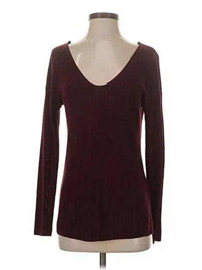 Pre-owned Hippie Rose Pullover Sweater In Burgundy