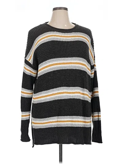 Pre-owned Hippie Rose Pullover Sweater In Gray