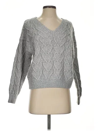 Pre-owned Hippie Rose Pullover Sweater In Gray