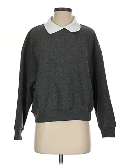 Pre-owned Hippie Rose Pullover Sweater In Gray