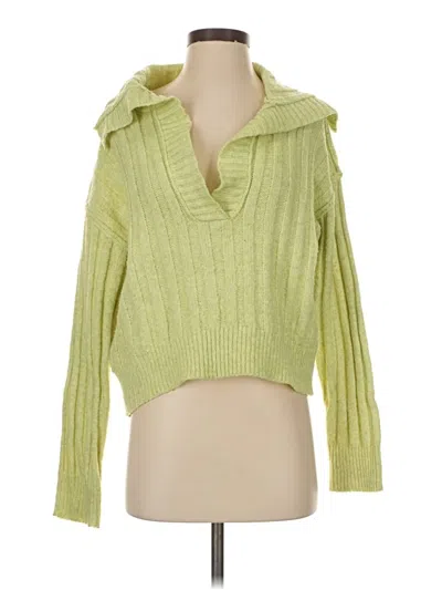 Pre-owned Hippie Rose Pullover Sweater In Green
