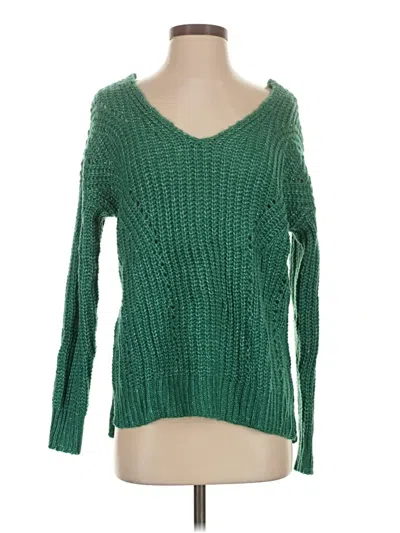 Hippie Rose Pullover Sweater In Green