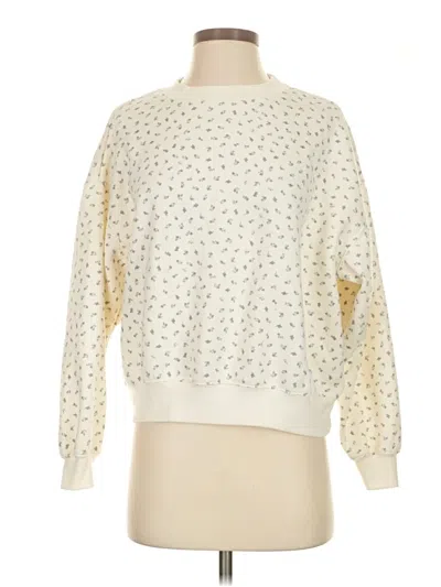Pre-owned Hippie Rose Pullover Sweater In Ivory