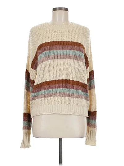Pre-owned Hippie Rose Pullover Sweater In Ivory