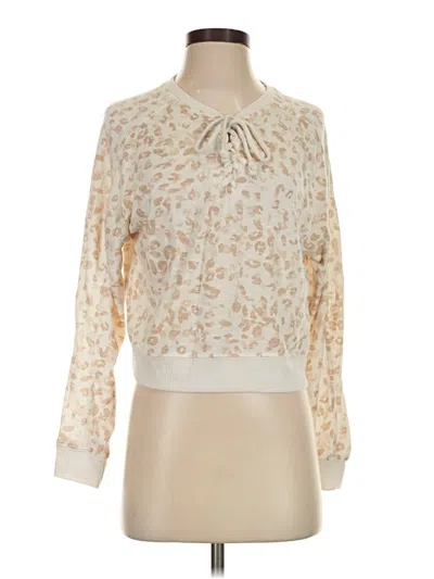 Pre-owned Hippie Rose Pullover Sweater In Ivory