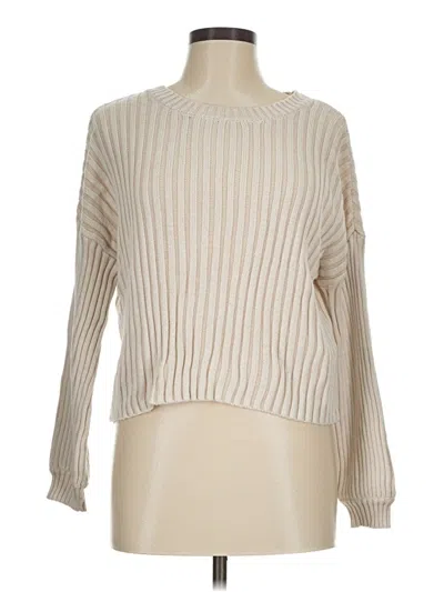 Pre-owned Hippie Rose Pullover Sweater In Ivory