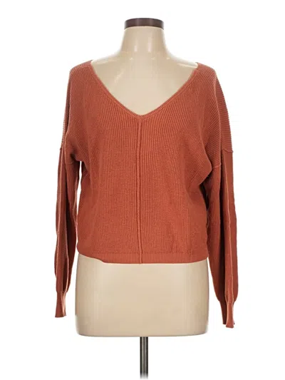 Pre-owned Hippie Rose Pullover Sweater In Orange