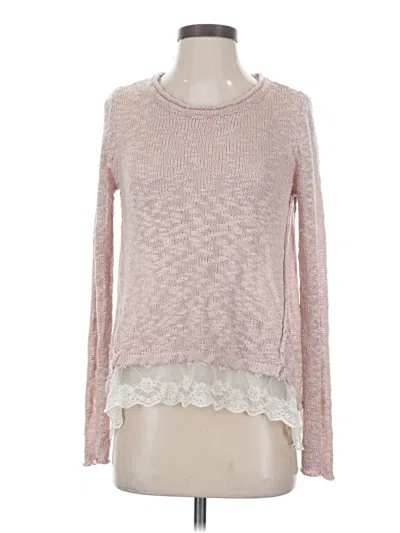Pre-owned Hippie Rose Pullover Sweater In Pink