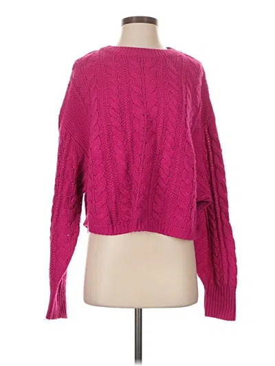 Pre-owned Hippie Rose Pullover Sweater In Pink