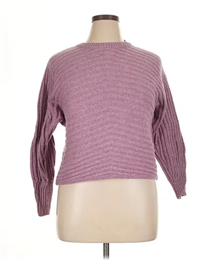 Pre-owned Hippie Rose Pullover Sweater In Purple