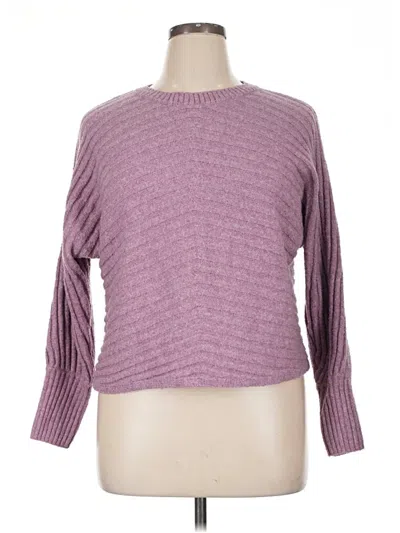 Pre-owned Hippie Rose Pullover Sweater In Purple