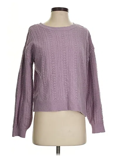 Pre-owned Hippie Rose Pullover Sweater In Purple