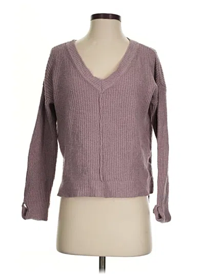 Pre-owned Hippie Rose Pullover Sweater In Purple