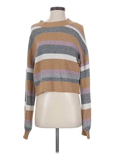 Pre-owned Hippie Rose Pullover Sweater In Tan