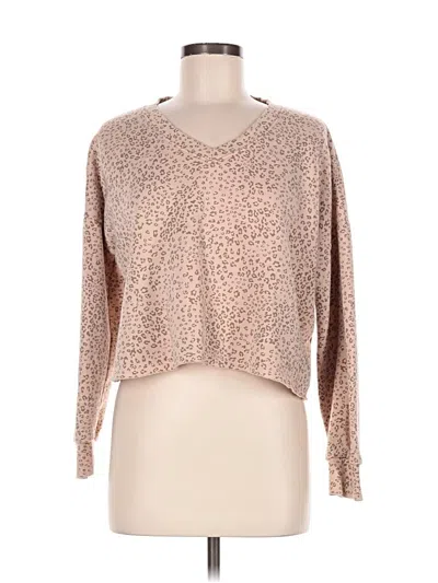 Pre-owned Hippie Rose Pullover Sweater In Tan