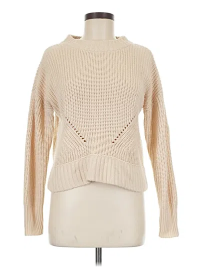 Pre-owned Hippie Rose Pullover Sweater In White