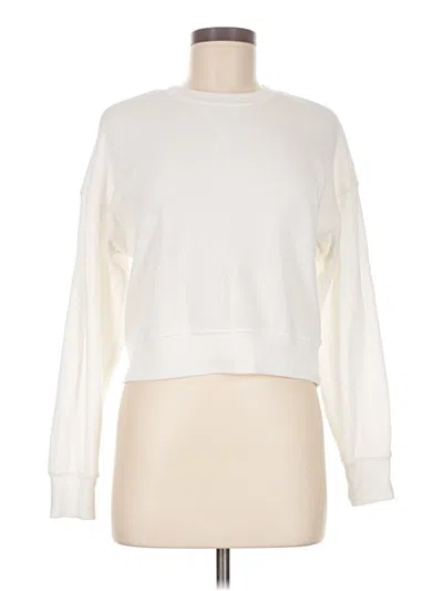 Pre-owned Hippie Rose Pullover Sweater In White