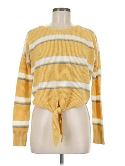 Pre-owned Hippie Rose Pullover Sweater In Yellow