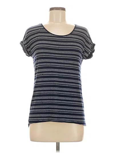 Pre-owned Hippie Rose Short Sleeve Top Gray Scoop Neck Tops