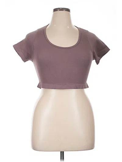 Pre-owned Hippie Rose Short Sleeve T-shirt In Brown