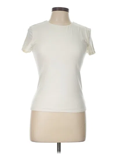 Pre-owned Hippie Rose Short Sleeve T-shirt In Ivory