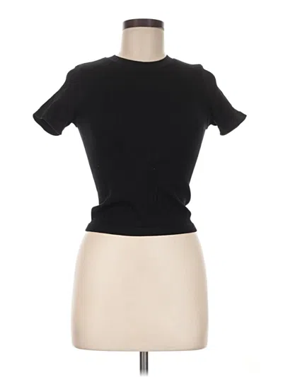 Pre-owned Hippie Rose Short Sleeve Turtleneck In Black