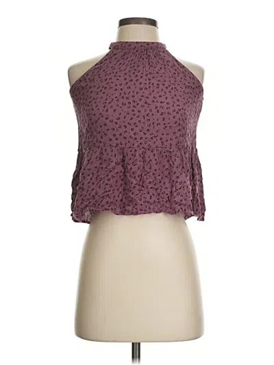 Pre-owned Hippie Rose Sleeveless Blouse In Burgundy