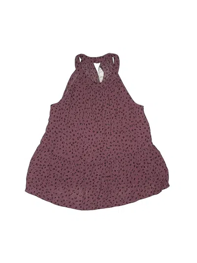 Pre-owned Hippie Rose Sleeveless Blouse In Burgundy
