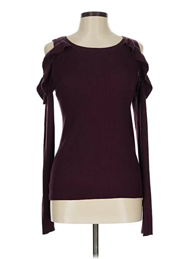 Pre-owned Hippie Rose Sweater Vest In Burgundy