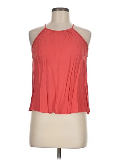 Pre-owned Hippie Rose Tank Top Red Halter Neckline Tops