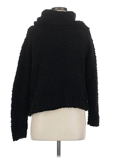 Pre-owned Hippie Rose Turtleneck Sweater In Black