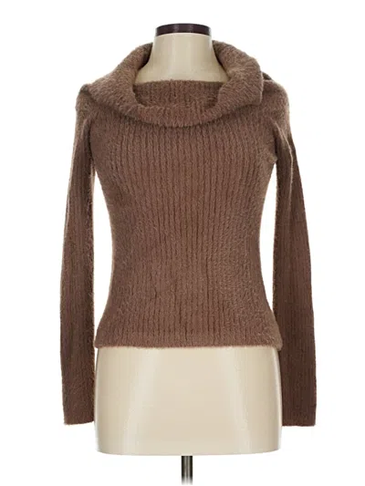 Pre-owned Hippie Rose Turtleneck Sweater In Brown