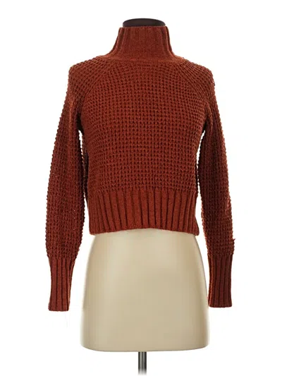 Pre-owned Hippie Rose Turtleneck Sweater In Brown