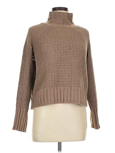 Pre-owned Hippie Rose Turtleneck Sweater In Brown