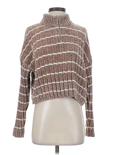 Pre-owned Hippie Rose Turtleneck Sweater In Brown