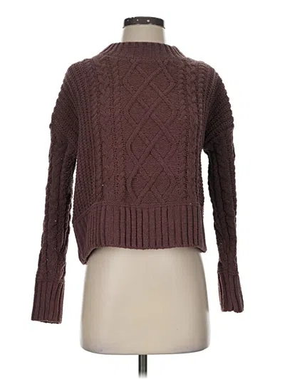 Pre-owned Hippie Rose Turtleneck Sweater In Brown